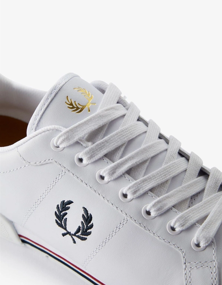B722 Leather Men's White/Navy Trainers