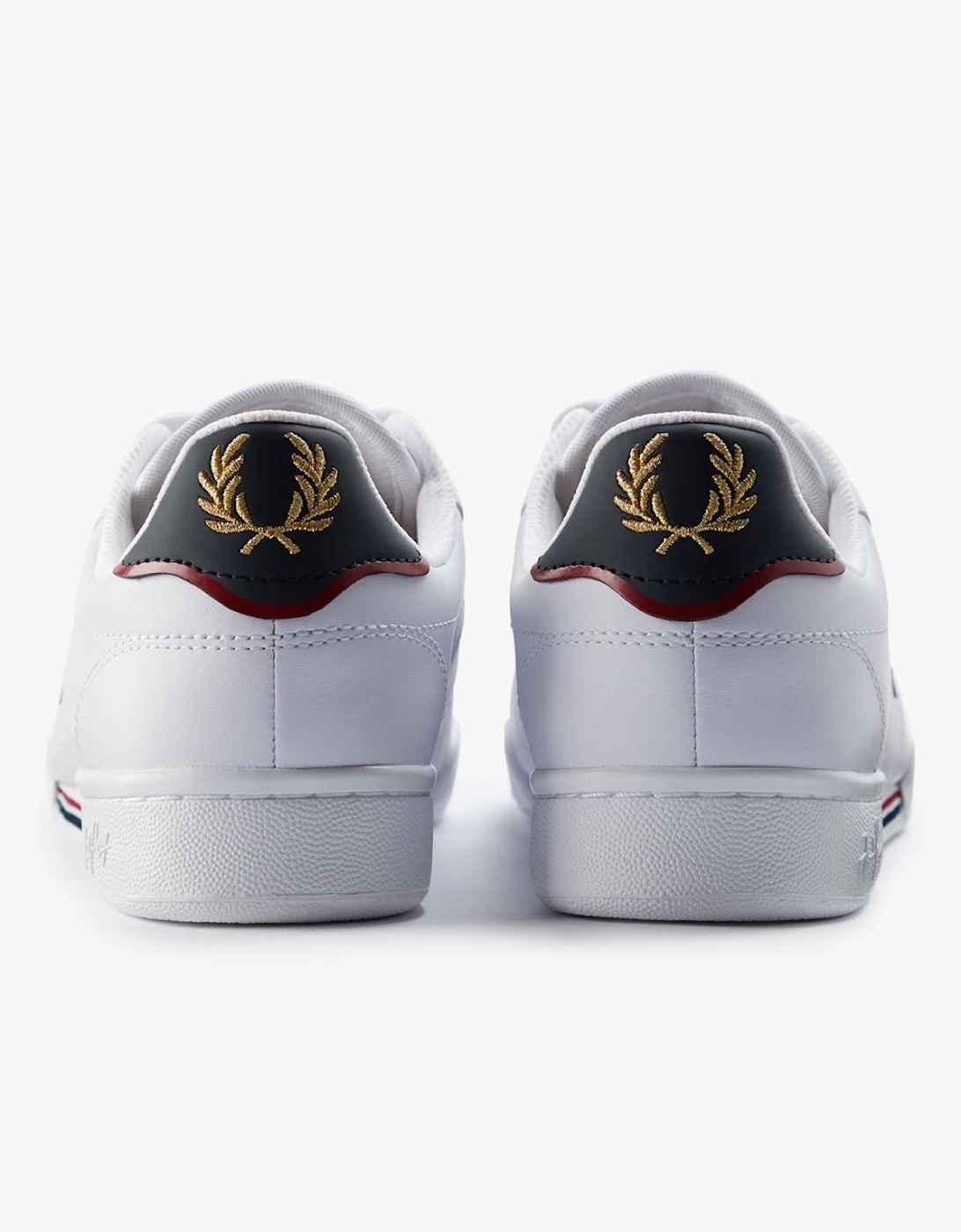 B722 Leather Men's White/Navy Trainers