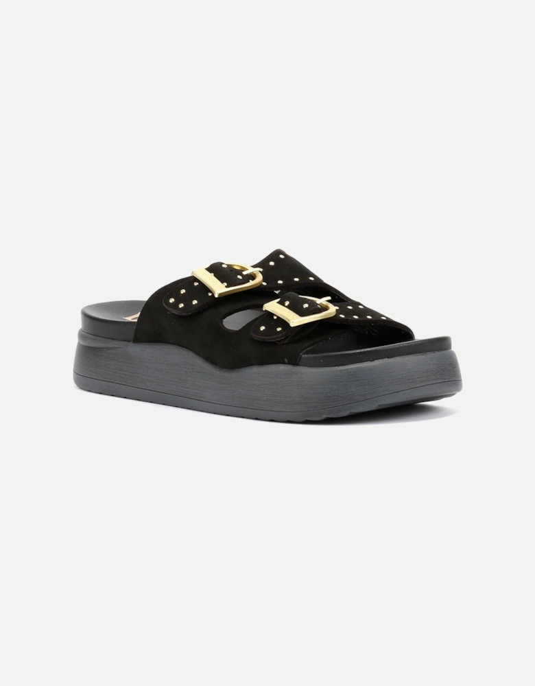 Girasol Nubuck Women's Black Sandals