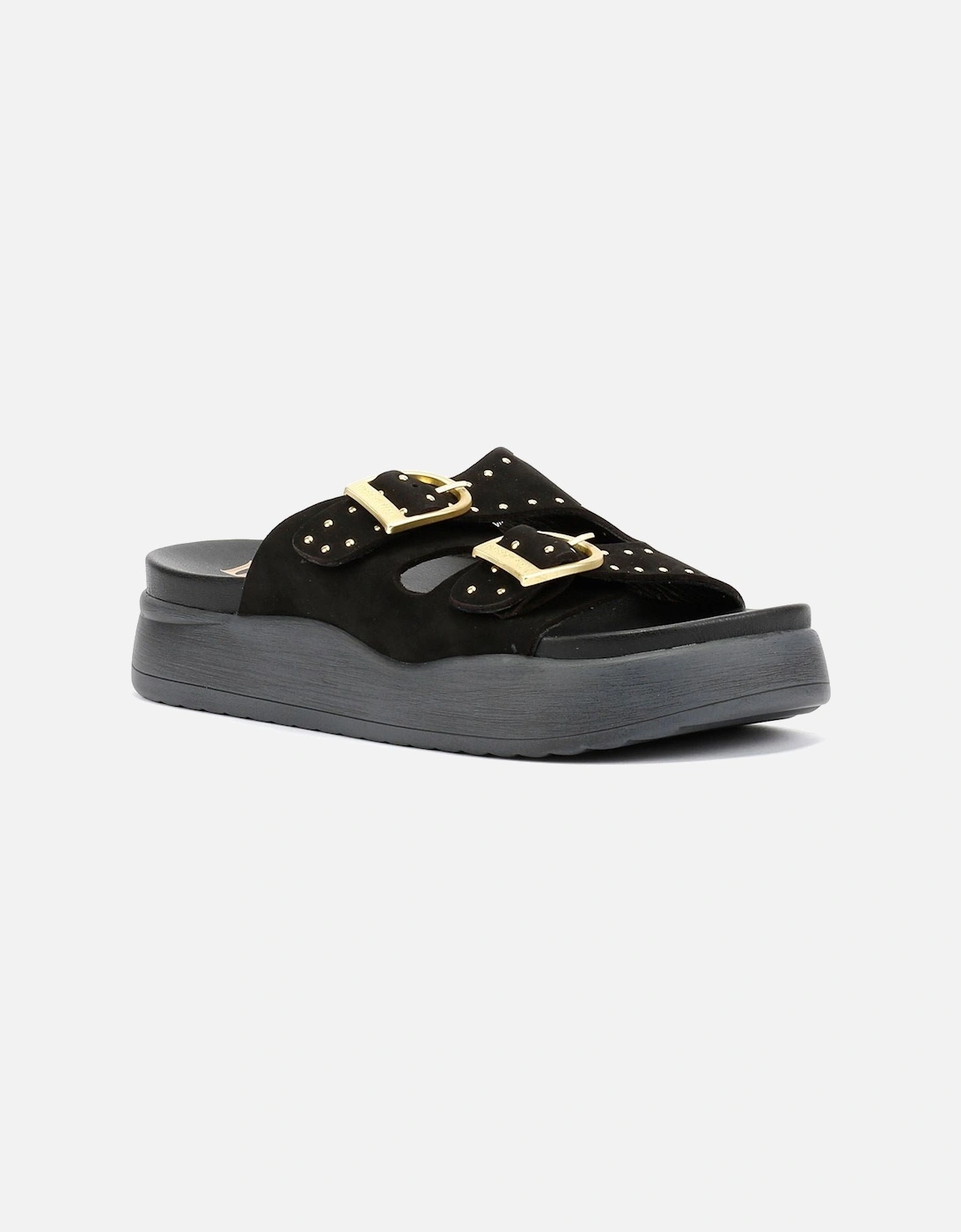 Girasol Nubuck Women's Black Sandals