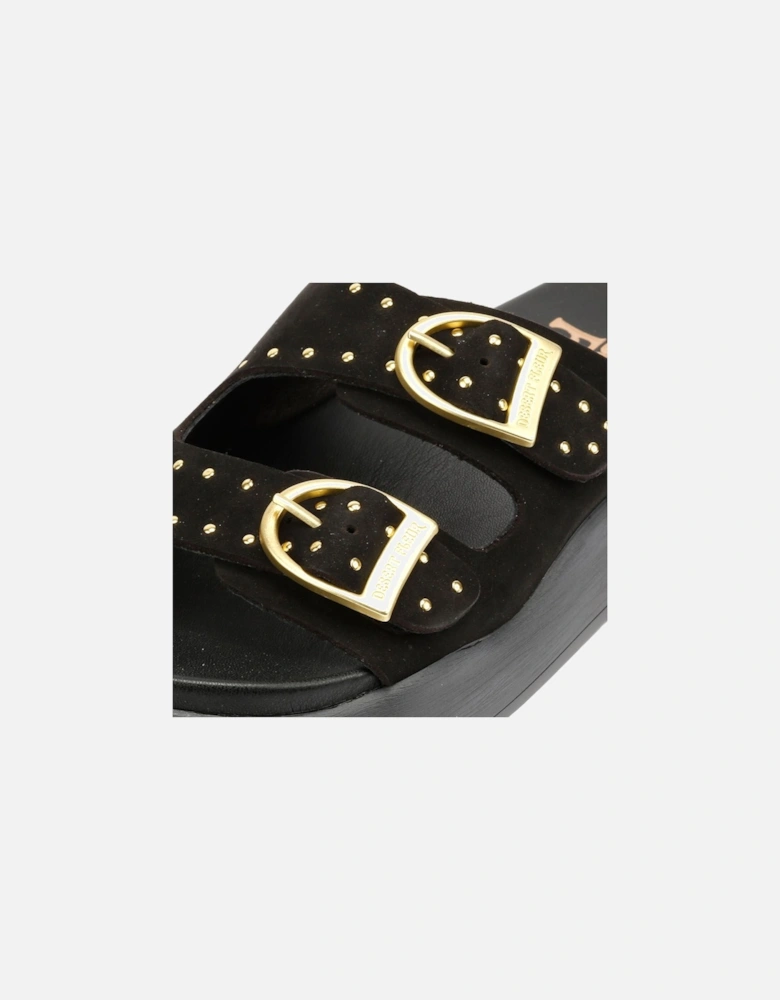 Girasol Nubuck Women's Black Sandals