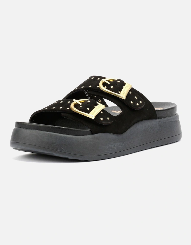 Girasol Nubuck Women's Black Sandals