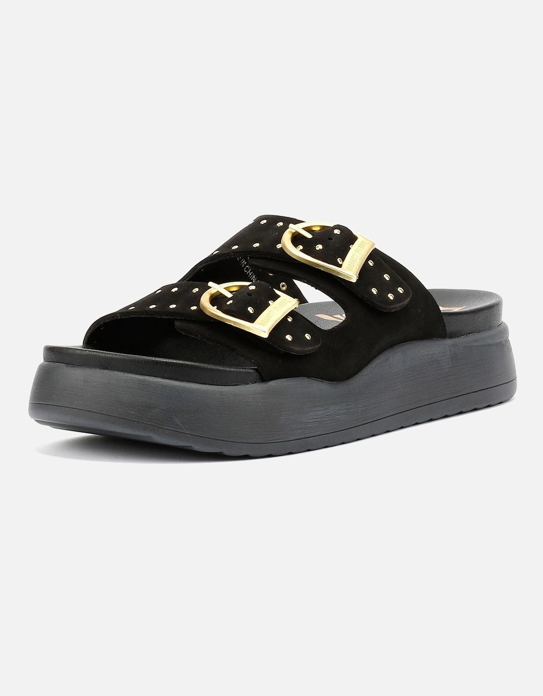 Girasol Nubuck Women's Black Sandals