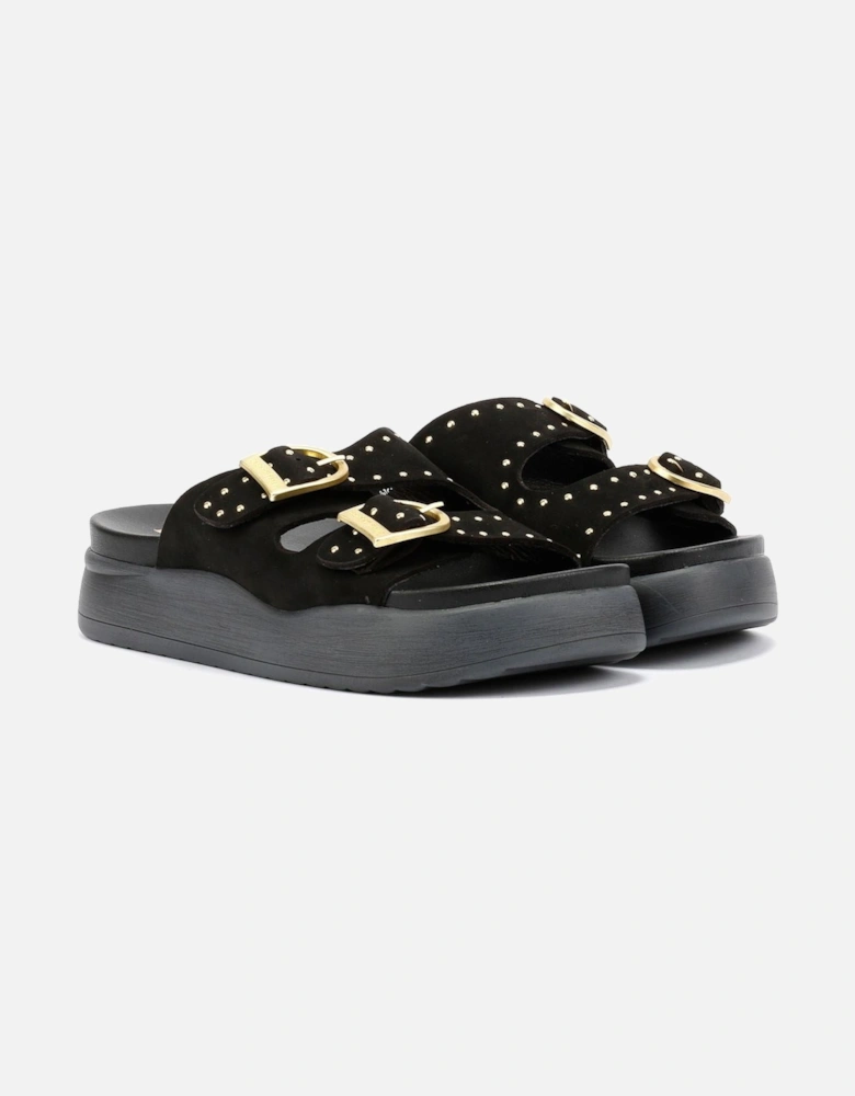 Girasol Nubuck Women's Black Sandals