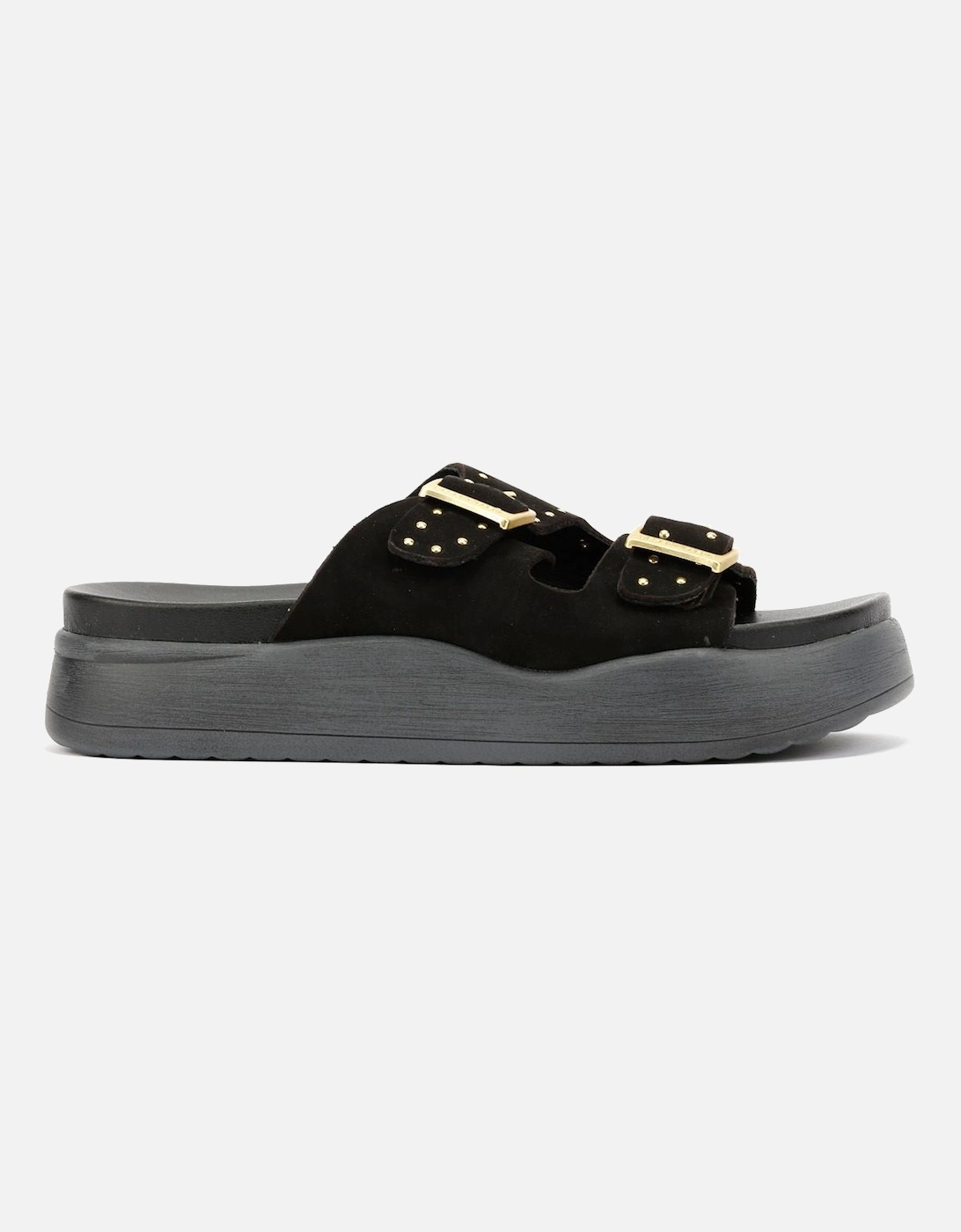 Girasol Nubuck Women's Black Sandals