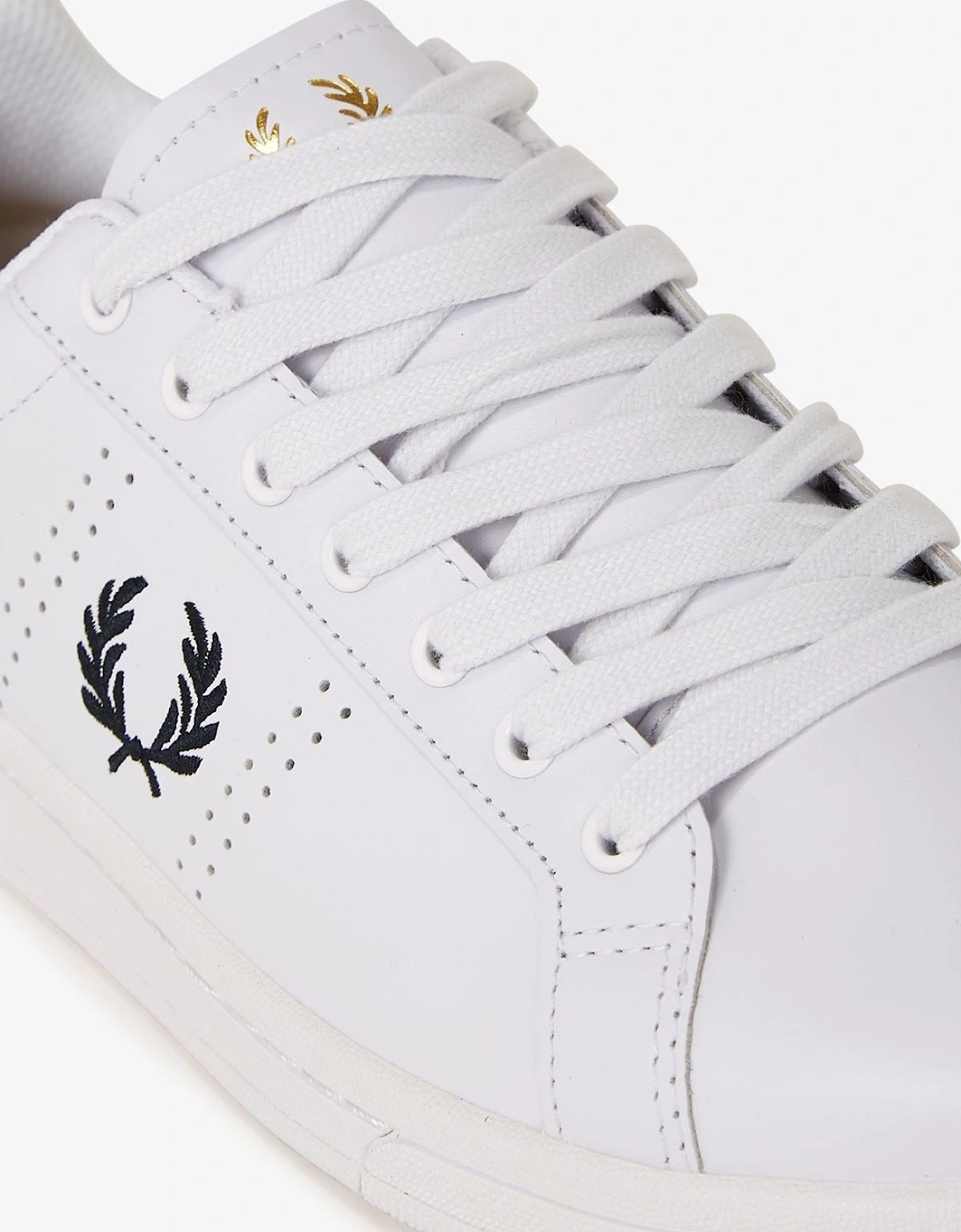 B721 Leather Men's White/Navy Trainers