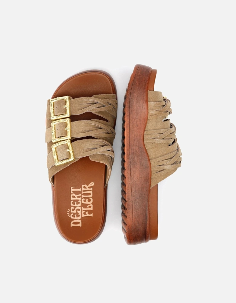 Gypsum Tennesee Suede Women's Taupe Sandals