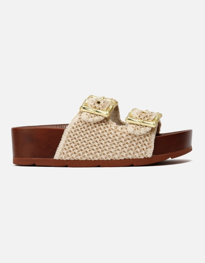Super Crochet Women's Natural Sandals
