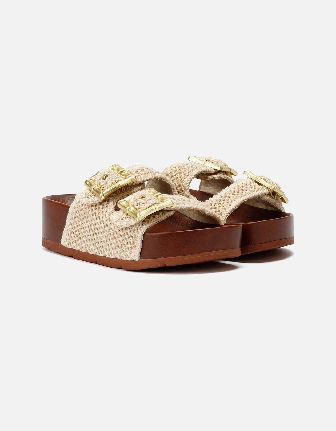Super Crochet Women's Natural Sandals, 9 of 8