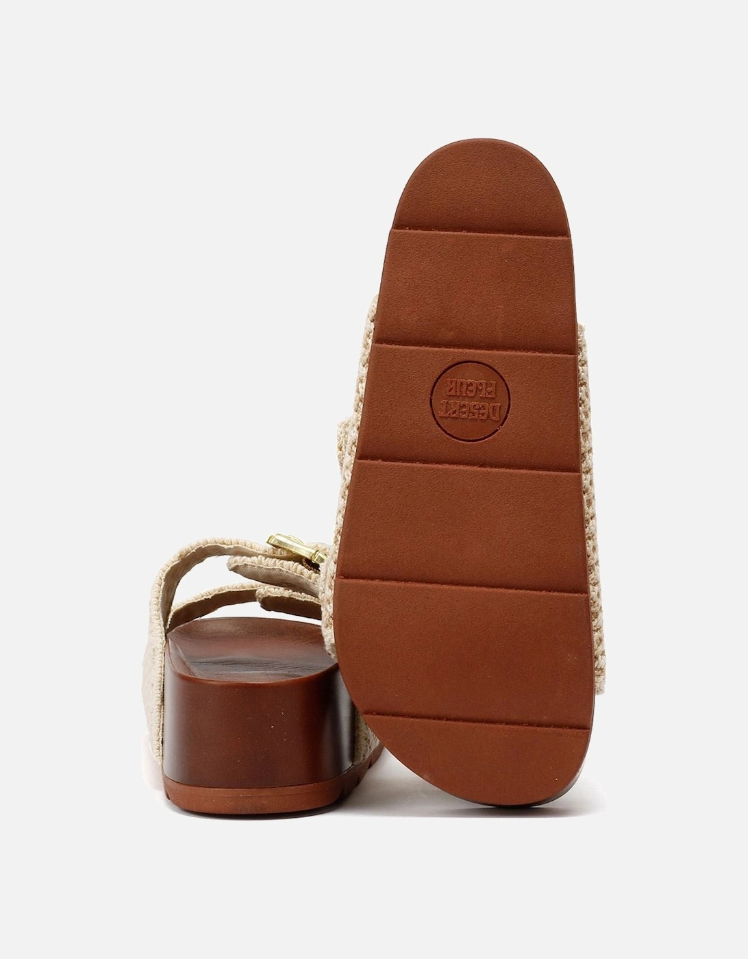 Super Crochet Women's Natural Sandals