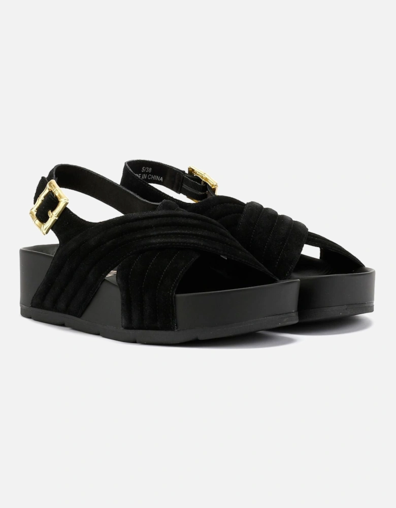 Sparks Suede Women's Black Sandals
