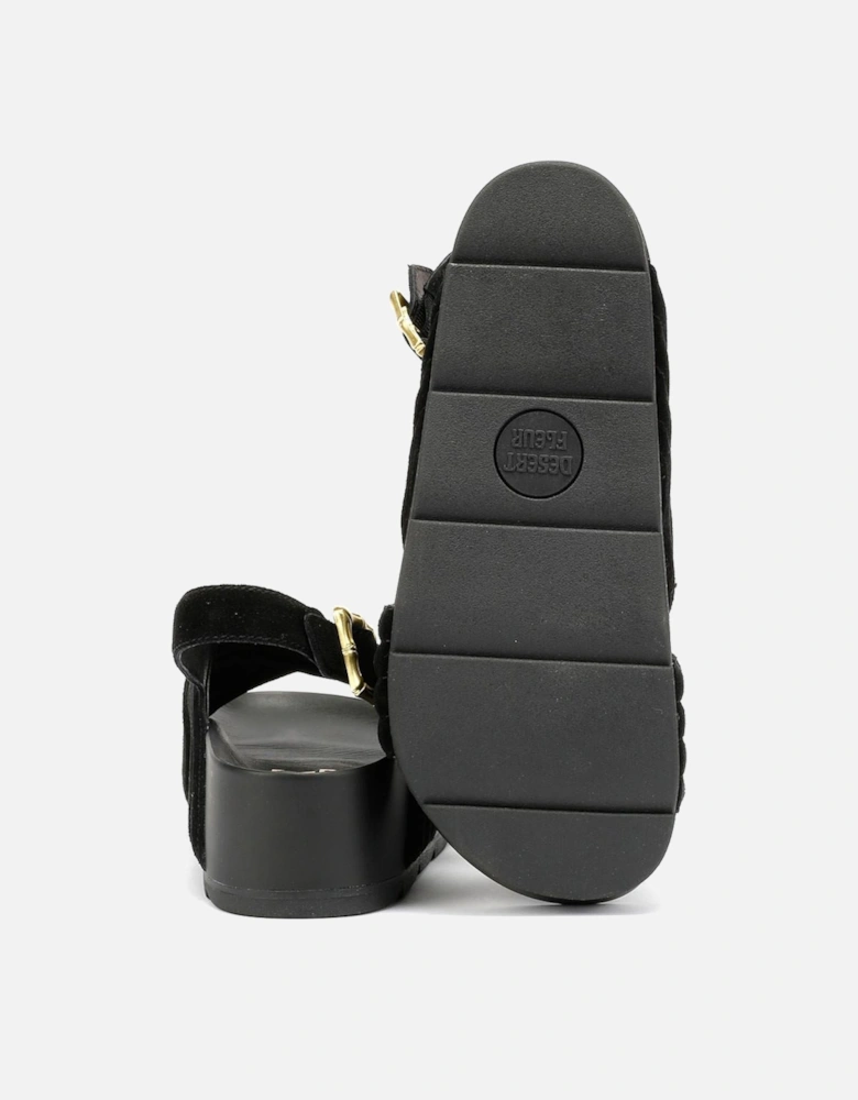 Sparks Suede Women's Black Sandals