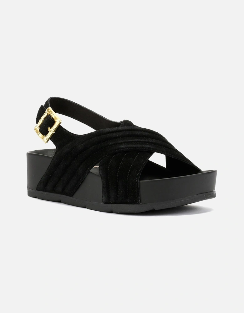 Sparks Suede Women's Black Sandals