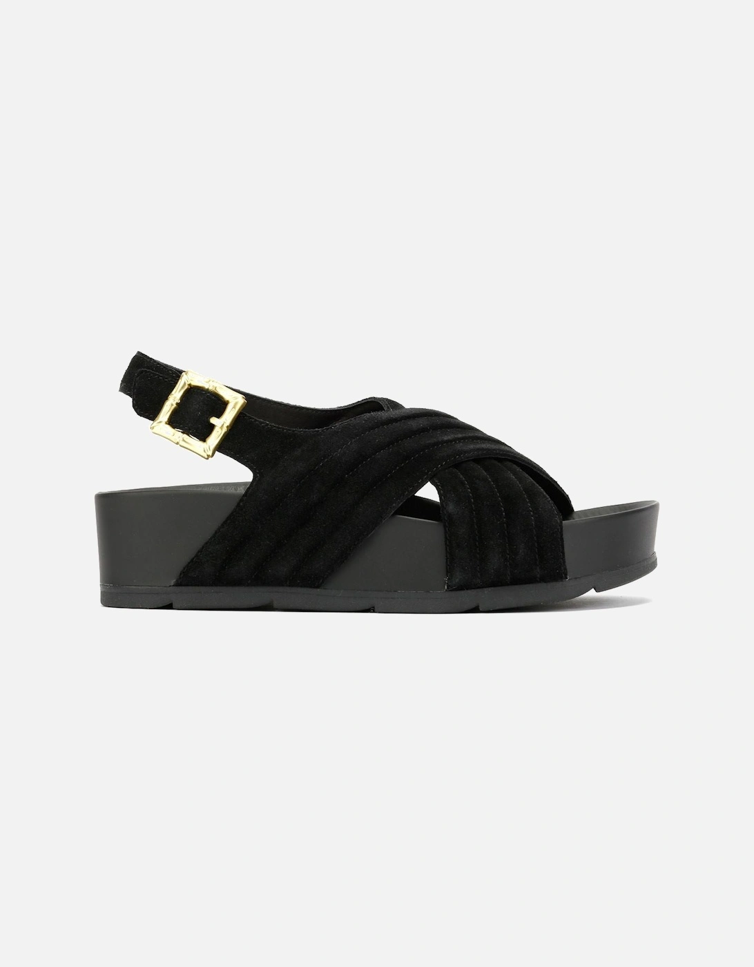 Sparks Suede Women's Black Sandals