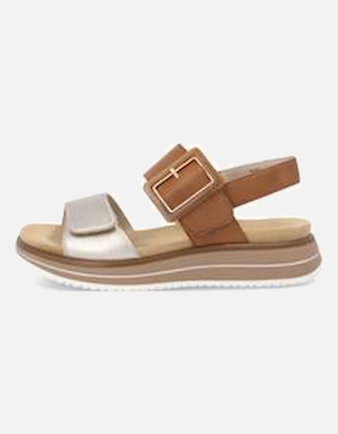 Ladies sandal D1J53-22 in Brown