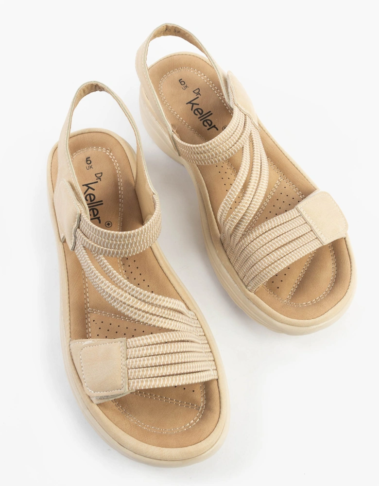 GINA Womens Sandals Beige
