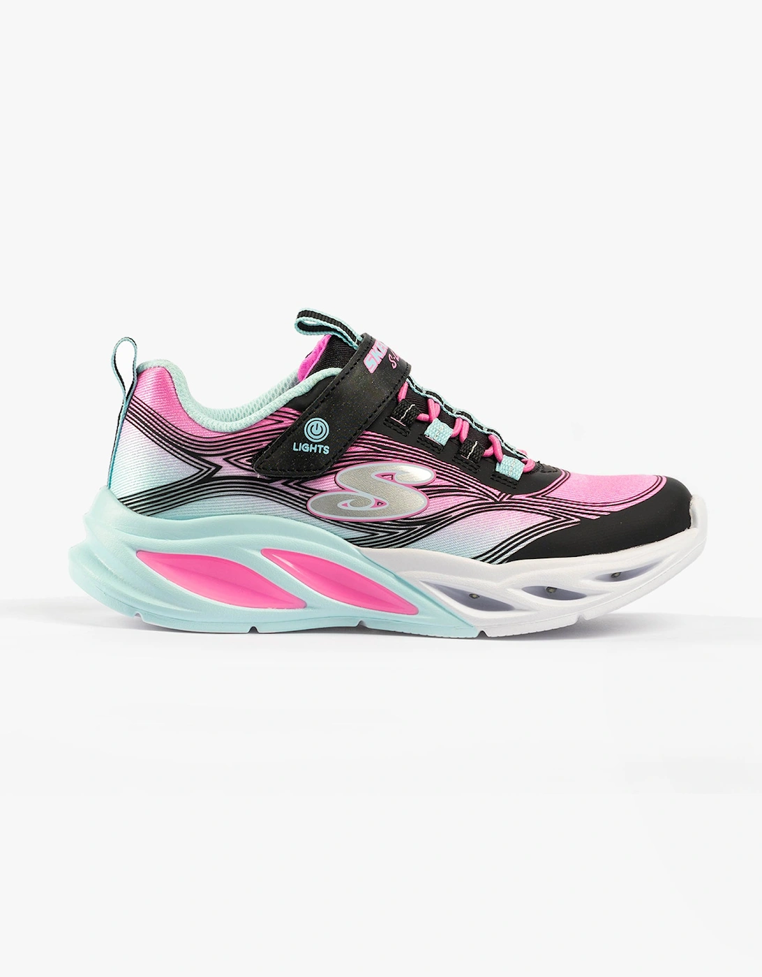 COSMIC GLOW Girls Trainers Black Multi, 7 of 6