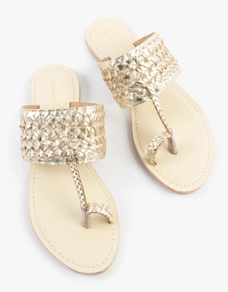 AVA Womens Sandals Gold