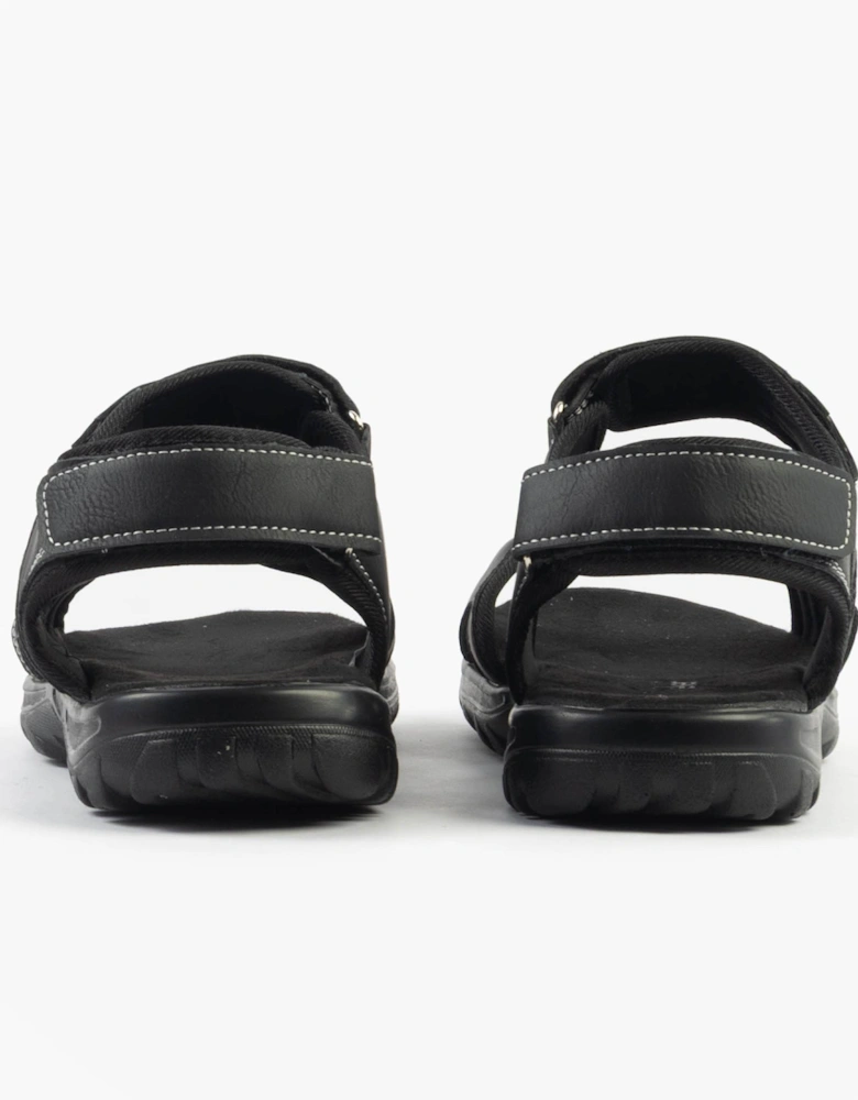 GAVIN Mens Sandals Black