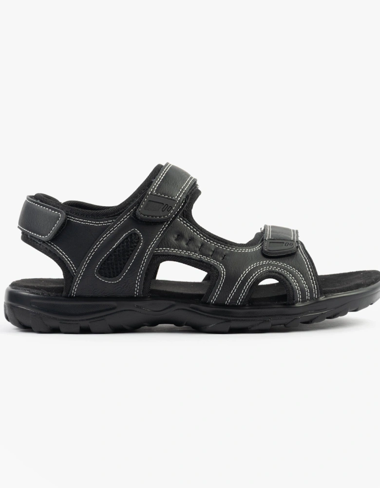 GAVIN Mens Sandals Black