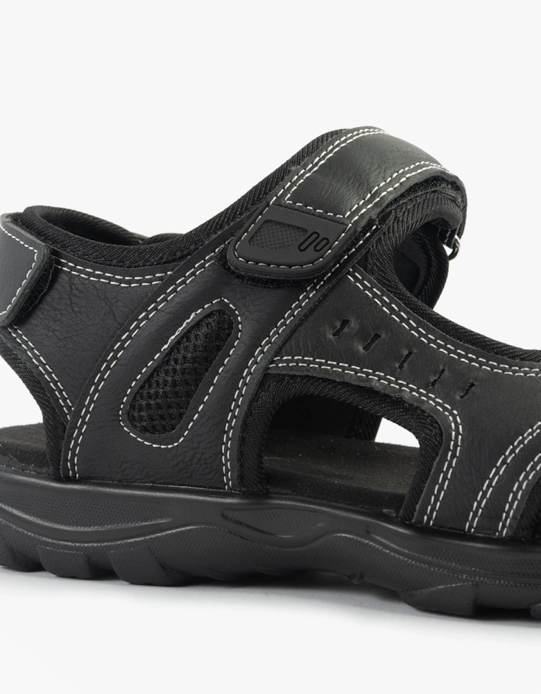 GAVIN Mens Sandals Black