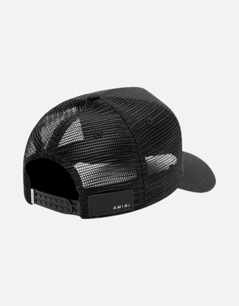 Reaper White Branded Logo Black Trucker Hat