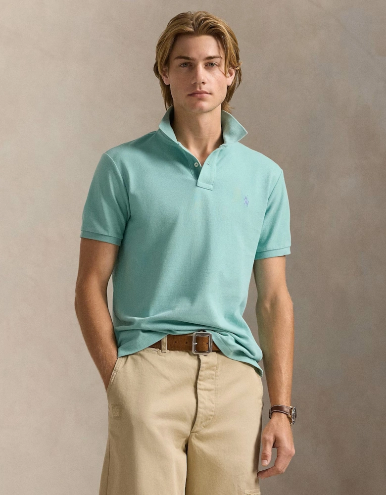 Mesh Polo Shirt 422 Celadon