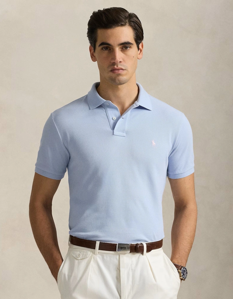 Mesh Polo Shirt 425 Cornflower Blue