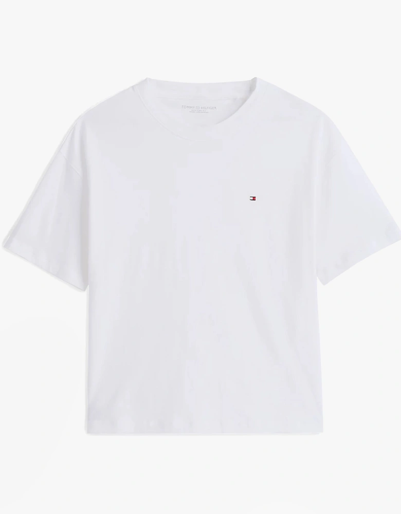 PURE COTTON Relaxed T-Shirt Womens White