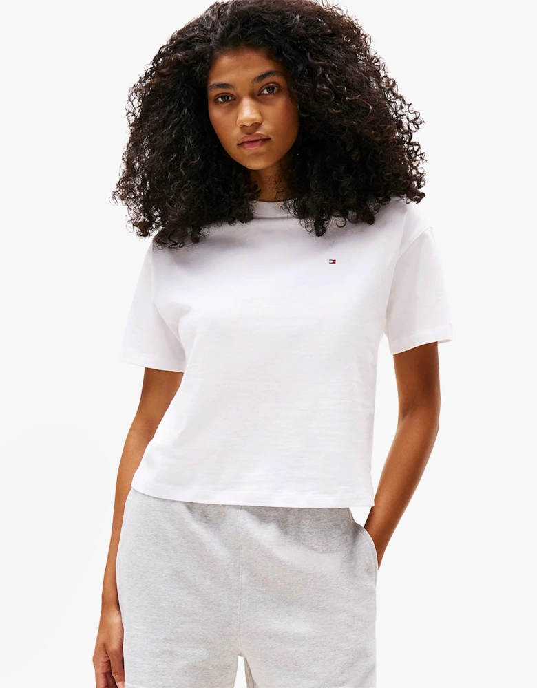 PURE COTTON Relaxed T-Shirt Womens White