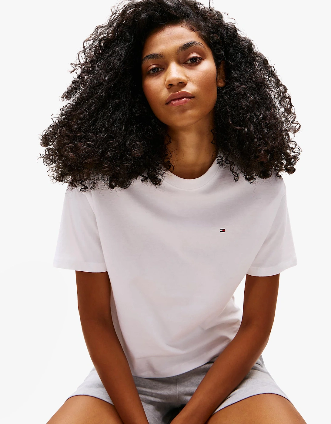 PURE COTTON Relaxed T-Shirt Womens White