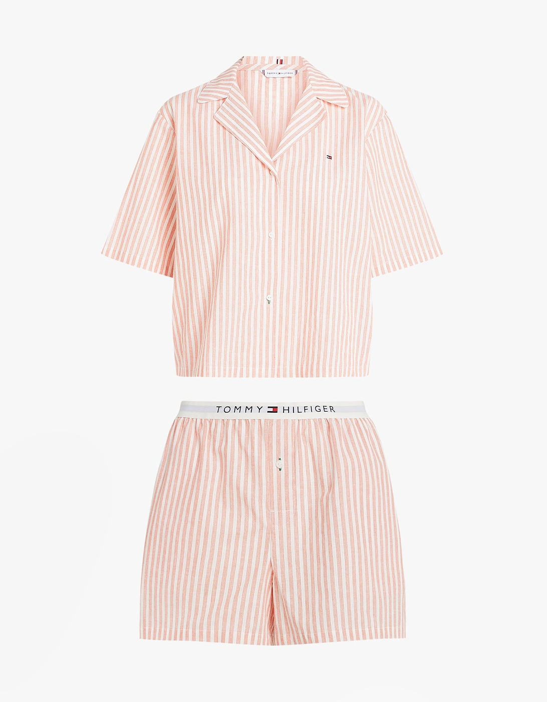 LINEN Relaxed Pyjama Set Womens Multicoloured, 7 of 6