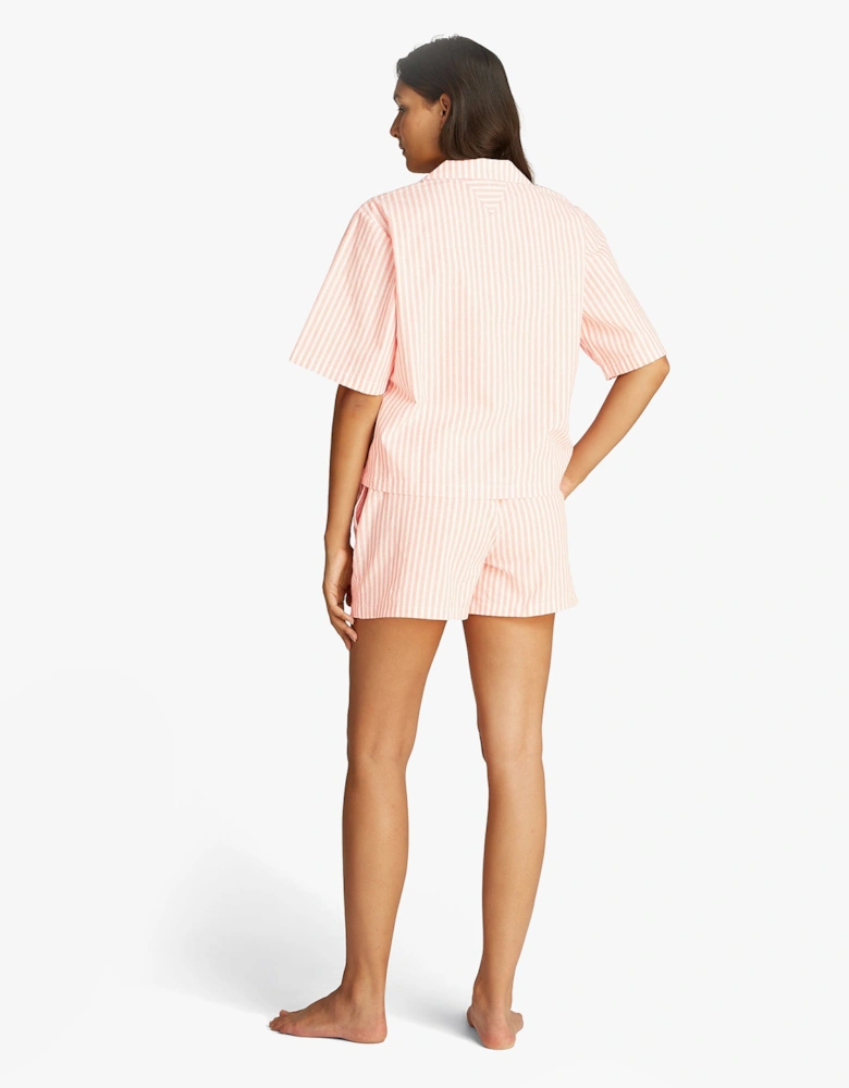 LINEN Relaxed Pyjama Set Womens Multicoloured