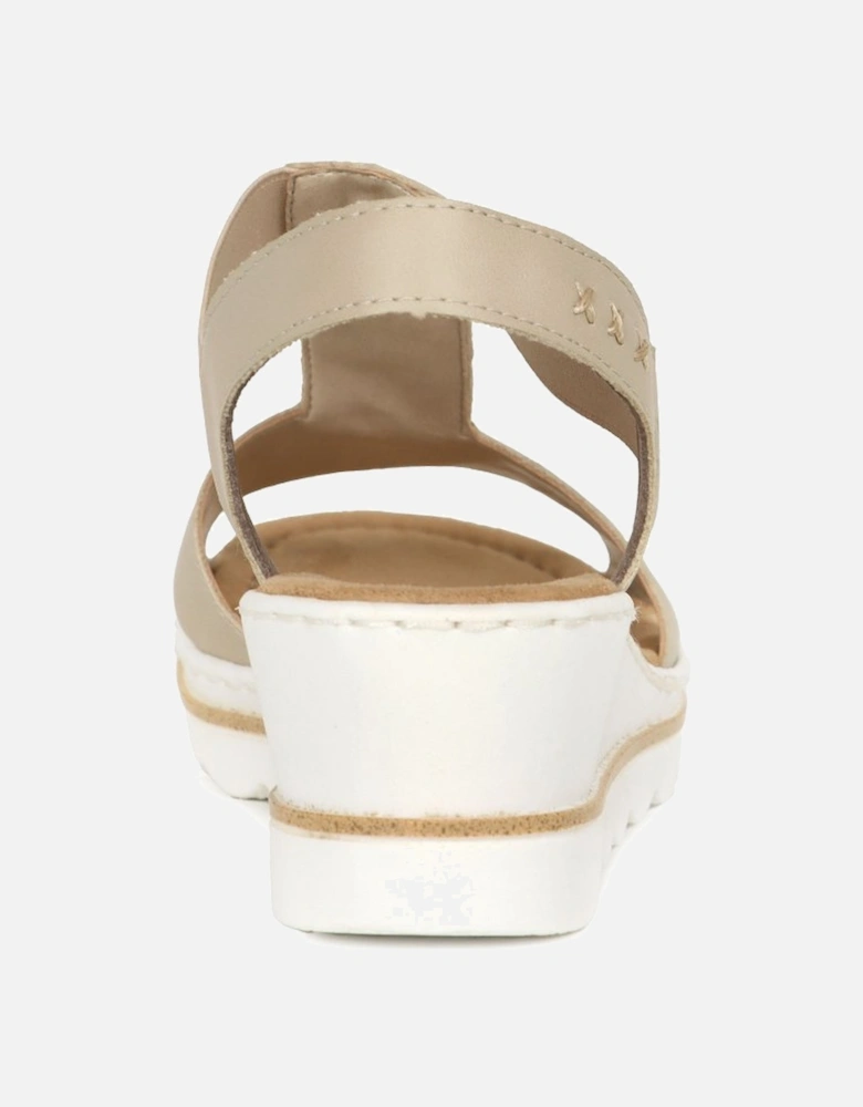 Medal Womens Wedge Heel Sandals