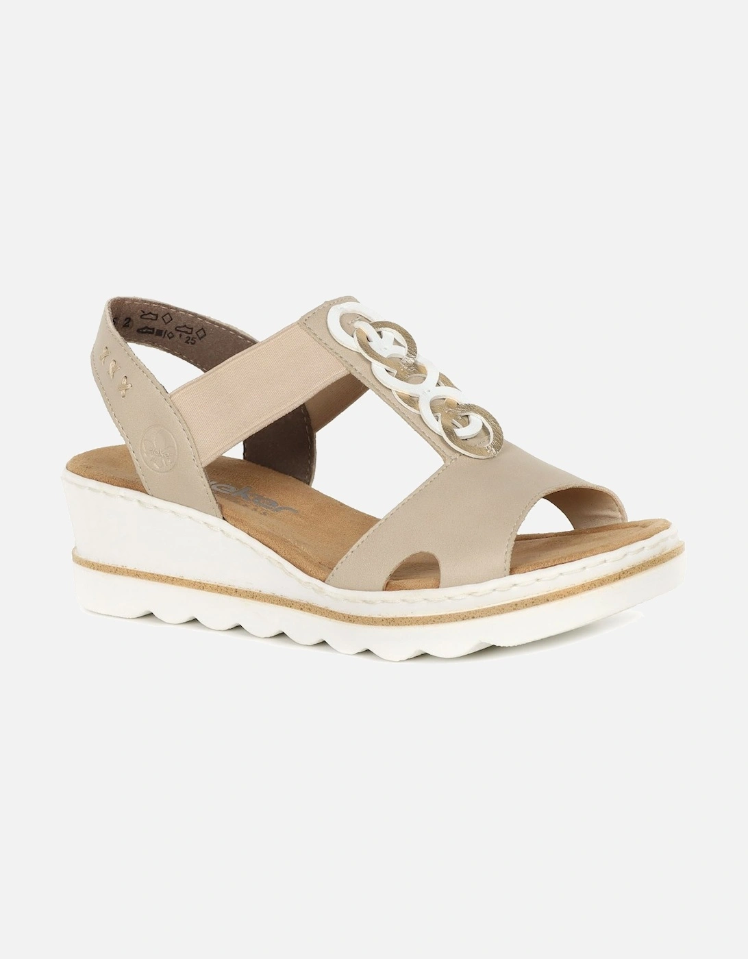 Medal Womens Wedge Heel Sandals, 8 of 7