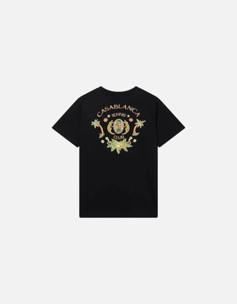 Men T Shirt Joyaux D'Afrique Tennis Club Black Top Summer Cotton Tee
