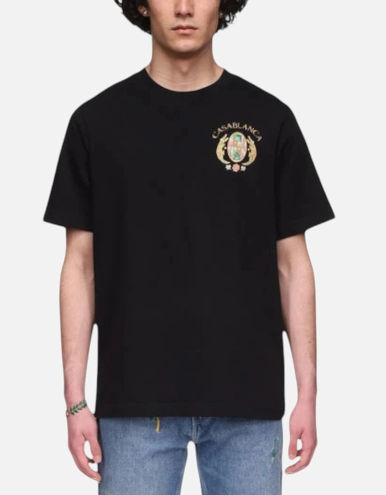 Men T Shirt Joyaux D'Afrique Tennis Club Black Top Summer Cotton Tee