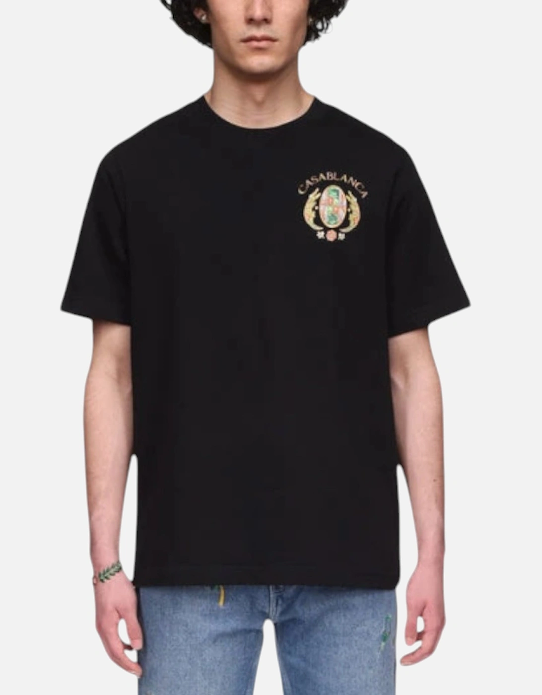 Men T Shirt Joyaux D'Afrique Tennis Club Black Top Summer Cotton Tee