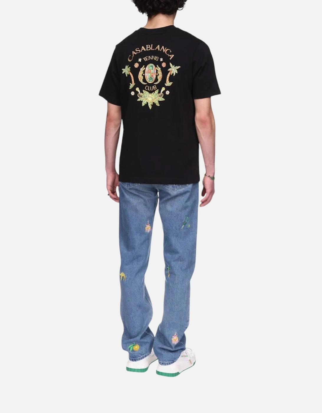 Men T Shirt Joyaux D'Afrique Tennis Club Black Top Summer Cotton Tee