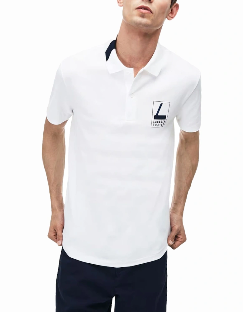 PH9362 Mens Polo T Shirts Slim Fit Short Sleeve Casual Sports Golf White
