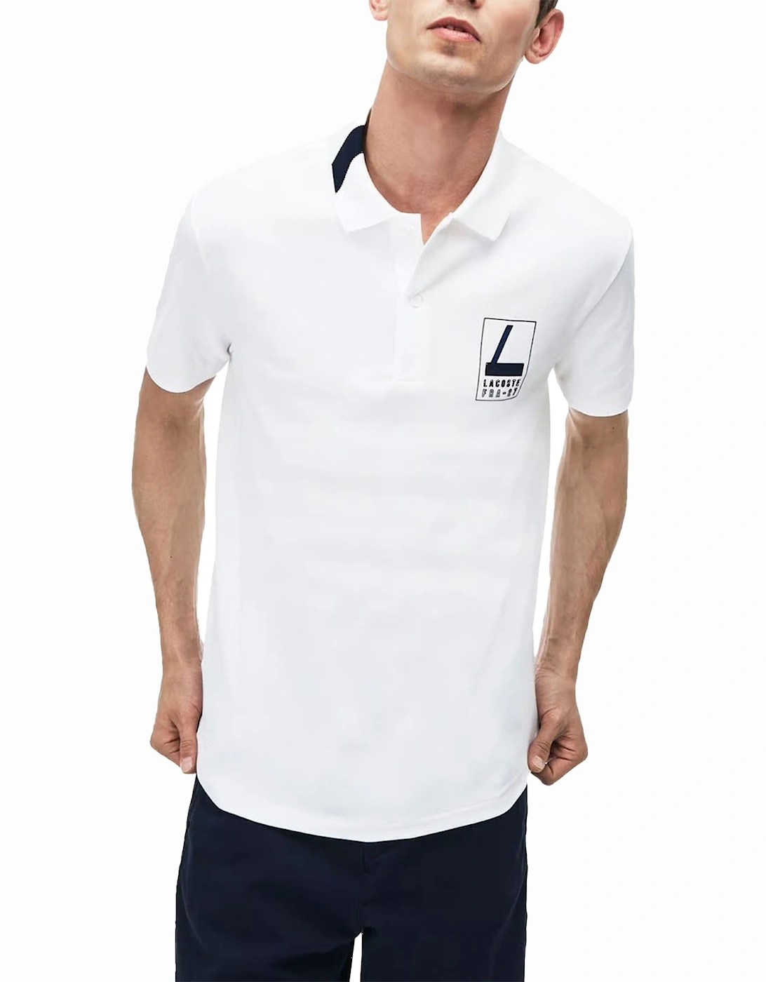 PH9362 Mens Polo T Shirts Slim Fit Short Sleeve Casual Sports Golf White, 7 of 6