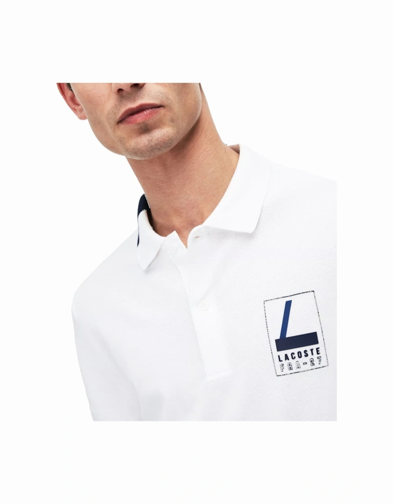 PH9362 Mens Polo T Shirts Slim Fit Short Sleeve Casual Sports Golf White