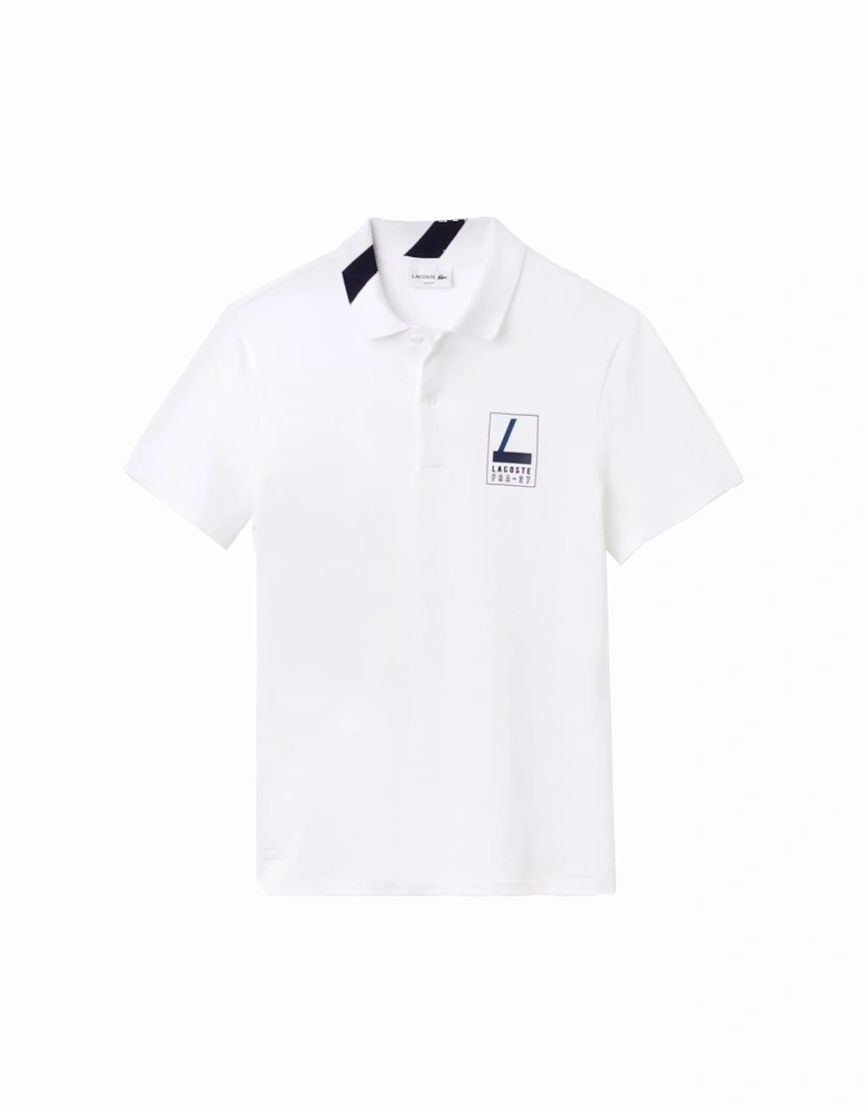 PH9362 Mens Polo T Shirts Slim Fit Short Sleeve Casual Sports Golf White