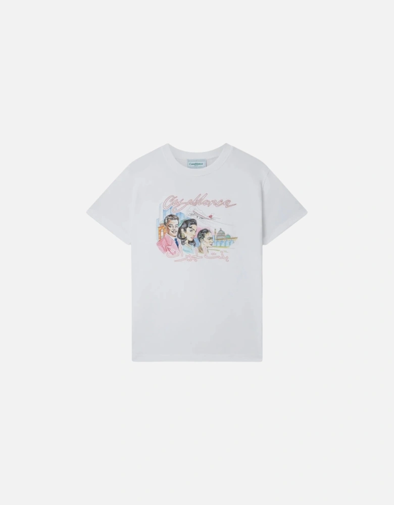 Mens T Shirts La Liaison Printed Short Sleeve Crew Neck Summer Tee