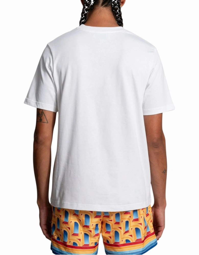 Mens T Shirts La Liaison Printed Short Sleeve Crew Neck Summer Tee