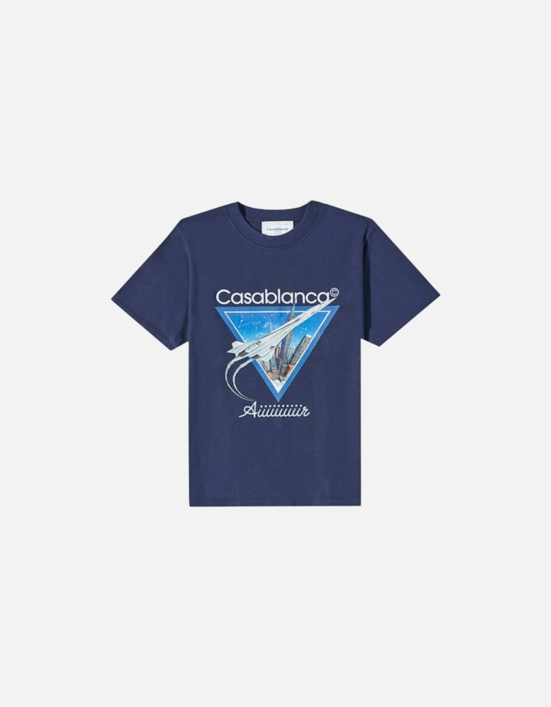Mens T Shirt AIR Printed Short Sleeve Top Crew Neck Summer Tee S-XL