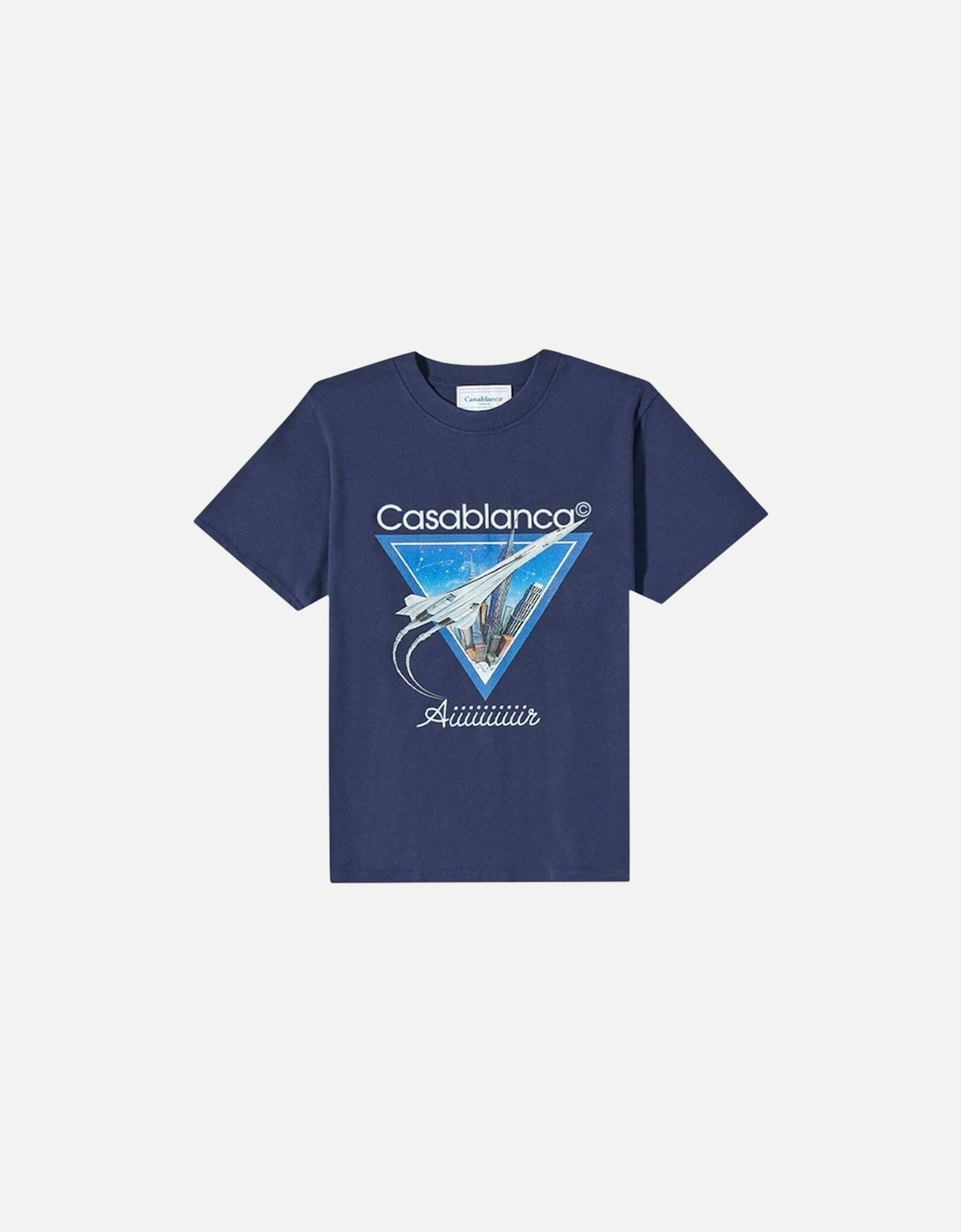 Mens T Shirt AIR Printed Short Sleeve Top Crew Neck Summer Tee S-XL
