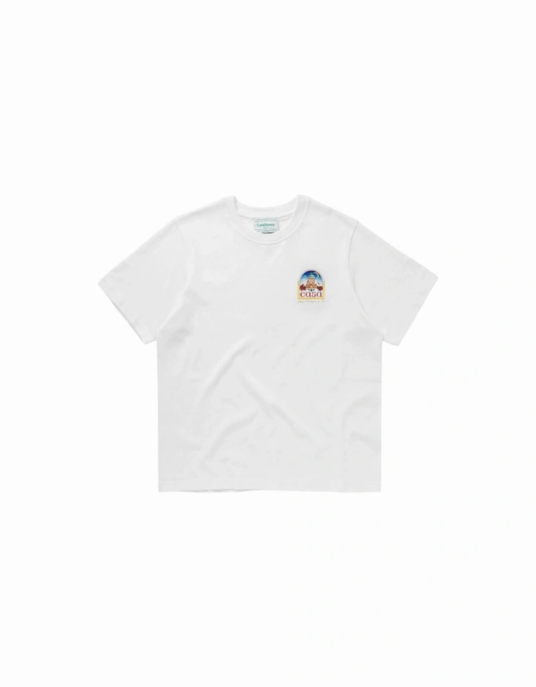 Mens T Shirts VUE DE L'ARCHE Crew Neck Shorts Sleeve Printed Summer