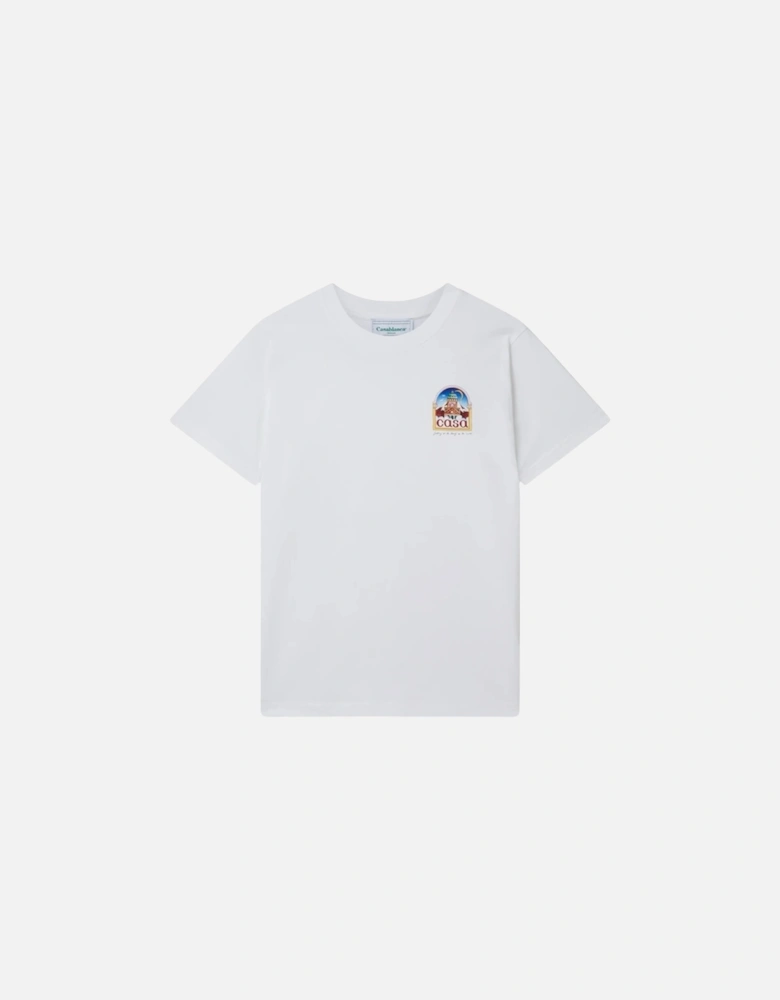 Mens T Shirts VUE DE L'ARCHE Crew Neck Shorts Sleeve Printed Summer