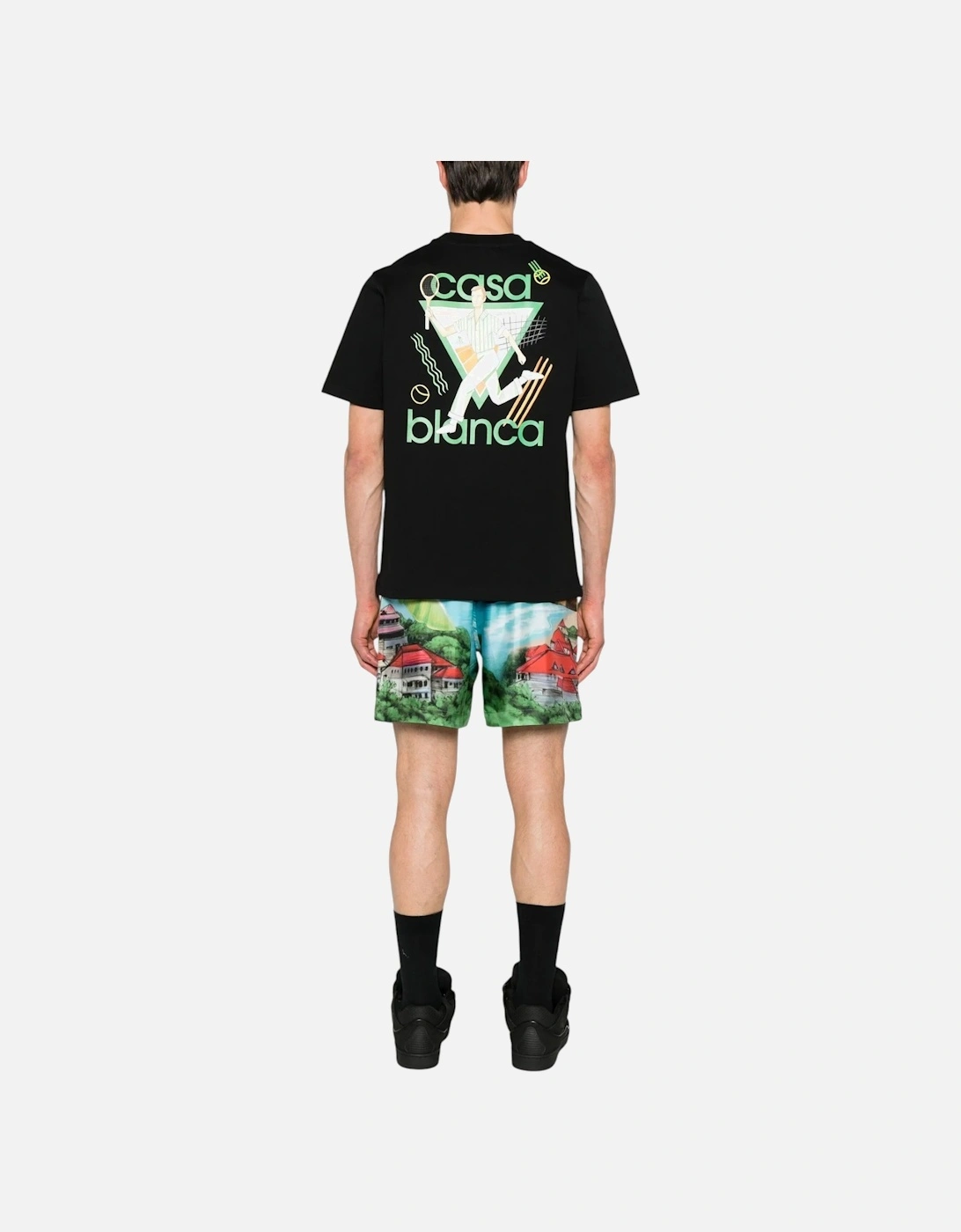 Men T Shirt LE JEU Printed Crew Neck Short Sleeve Cotton Summer Tees